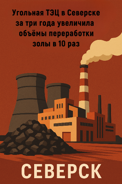 Угольная ТЭЦ в Северске за три года увеличила объёмы переработки золы в 10 раз
